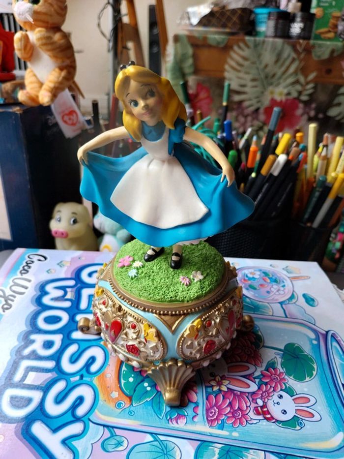 Shopdisney Japon, boîte à musique Disney Alice aux pays des merveilles - photo numéro 3