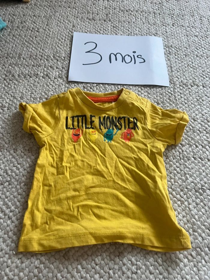 Tee shirt manche courte 3 mois