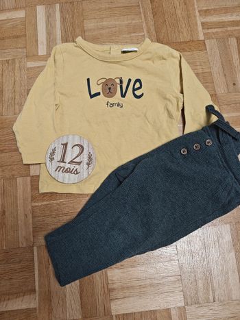 Ensemble 12 mois Kiabi et tape a l'oeil