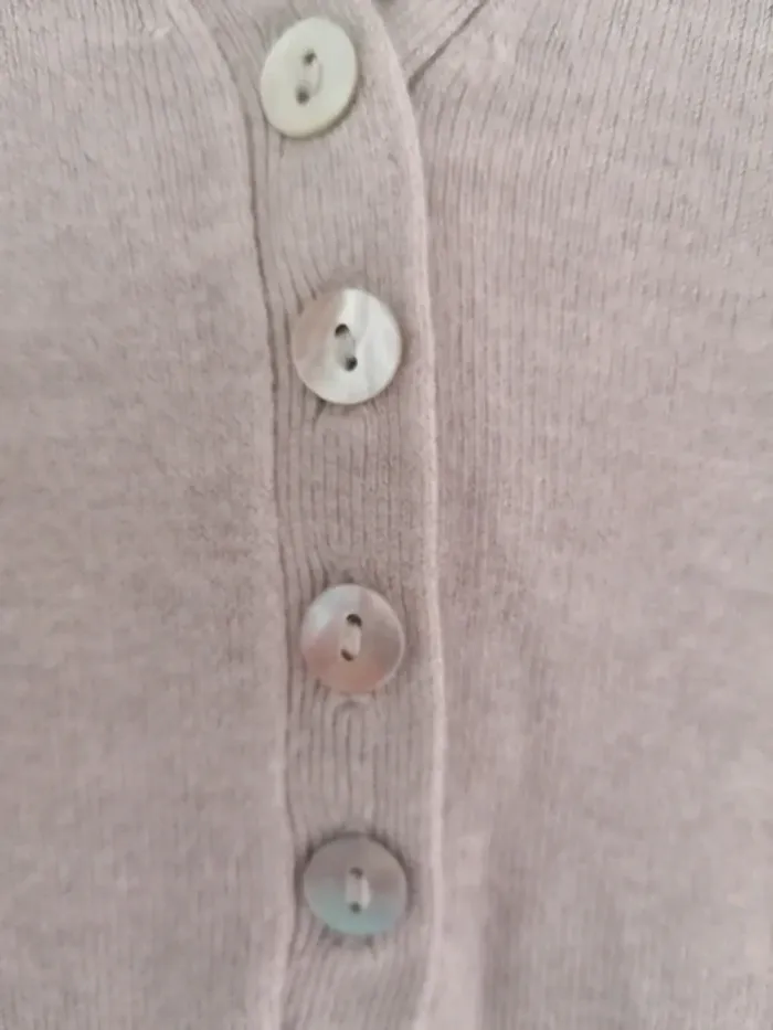 Pull manches courtes beige femme Tissaia taille - - photo numéro 7