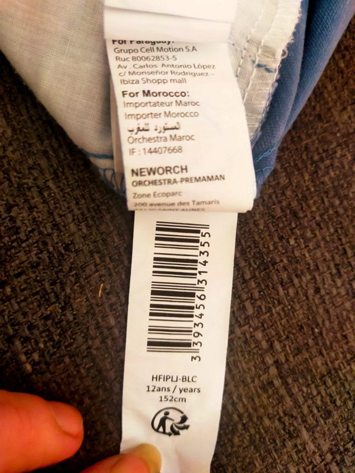 Pantalon fille bleu orchestra 12 ans taille élastique. - photo numéro 19