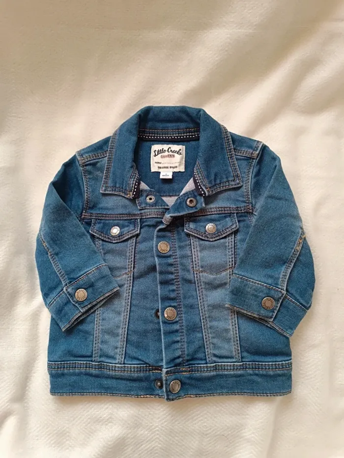 🎀 veste en jeans taille 6 mois little creeks 🎀
