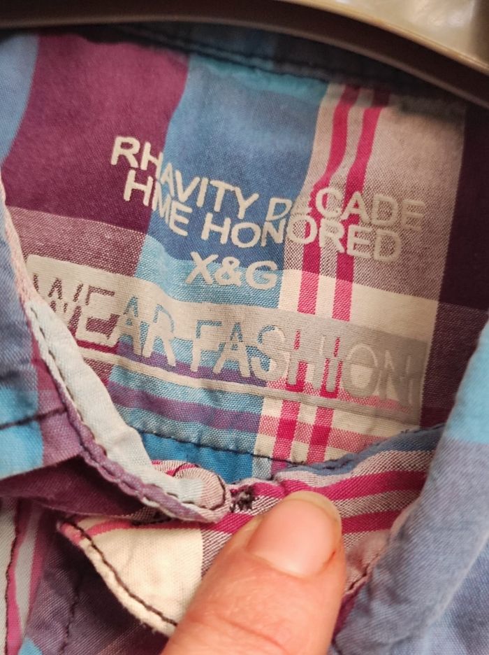 Chemise à carreaux coloré taille unique - photo numéro 3