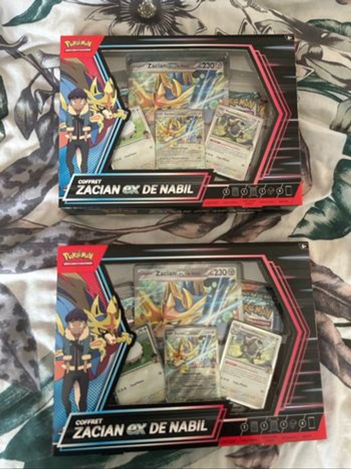 2 coffrets zacian Pokémon (vente en 2 fois possible)