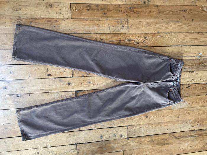 Jeans marron denim pattes d'éph W24 L32 Carlings