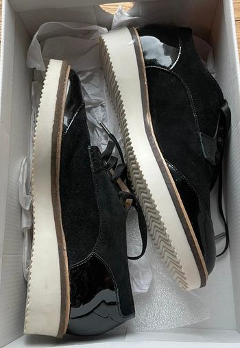 Chaussures vernis noir, taille: 36, San Marina, Markan