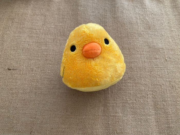 Peluche poussin orange - photo numéro 1