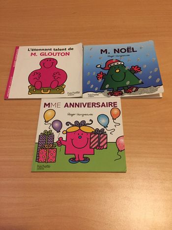 Lot de 3 livres mr madame