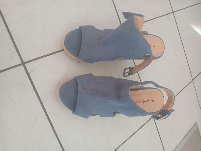 Sandales avec talon compenser