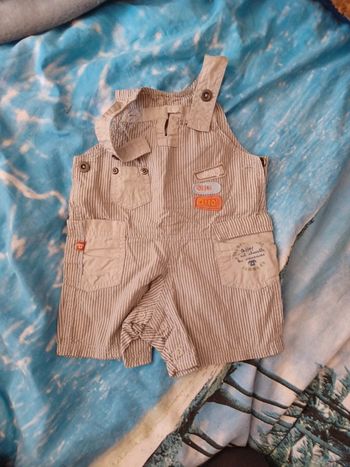 Salopette short grenouillère 12 mois