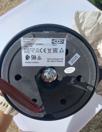 Lampe de bureau ikea noire