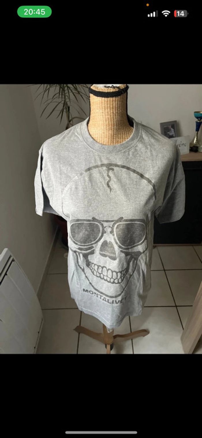 T-shirt tête de mort gazzoil