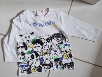 Tee-shirt DPAM 18 mois 80 cm