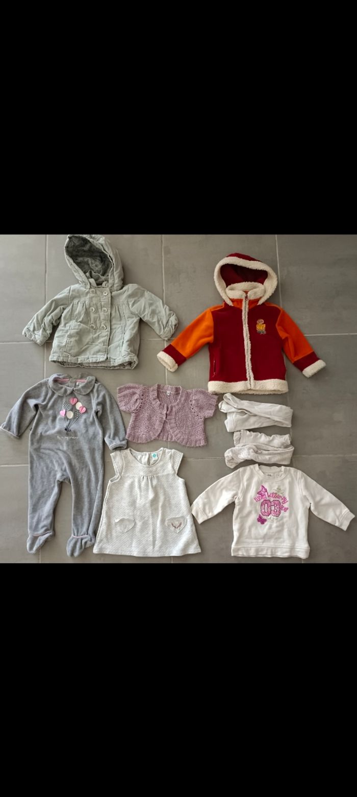Lot de vêtements hiver bébé fille en 1 an - 12 mois