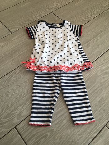 Ensemble haut + pantacourt 12 mois