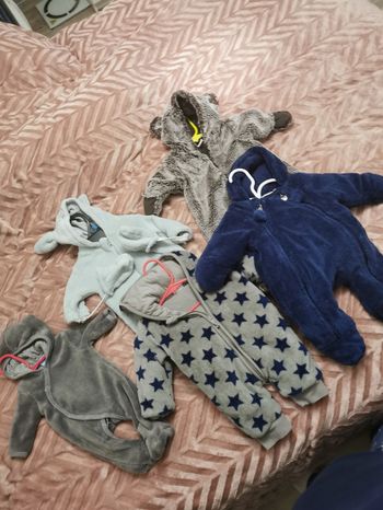 Lot de 5 combinaison 0-1 mois