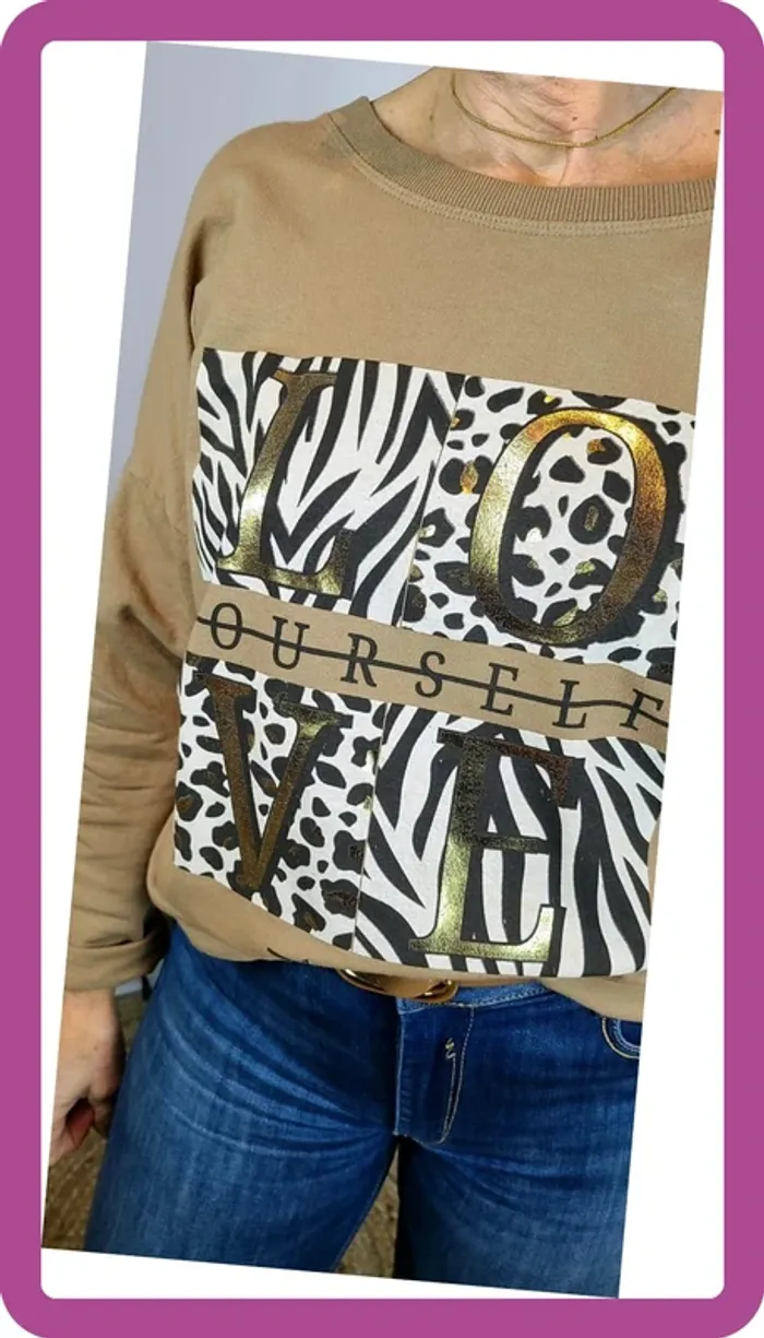 Pull léger Sweat en coton, NEUF avec étiquette - photo numéro 2
