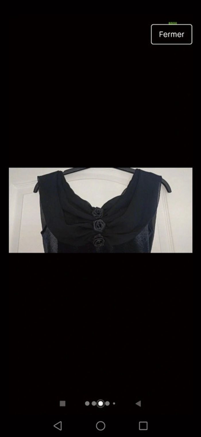 Magnifique robe de soirée Velours noir taille s - photo numéro 3