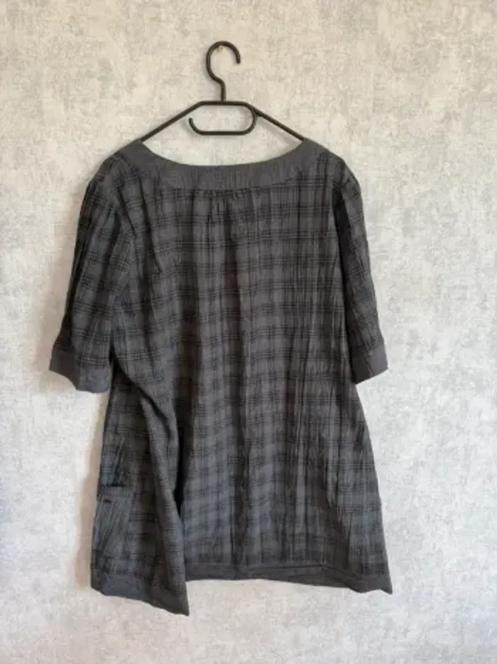 Robe t-shirt à carreaux Ikebana taille 46-48 - photo numéro 3
