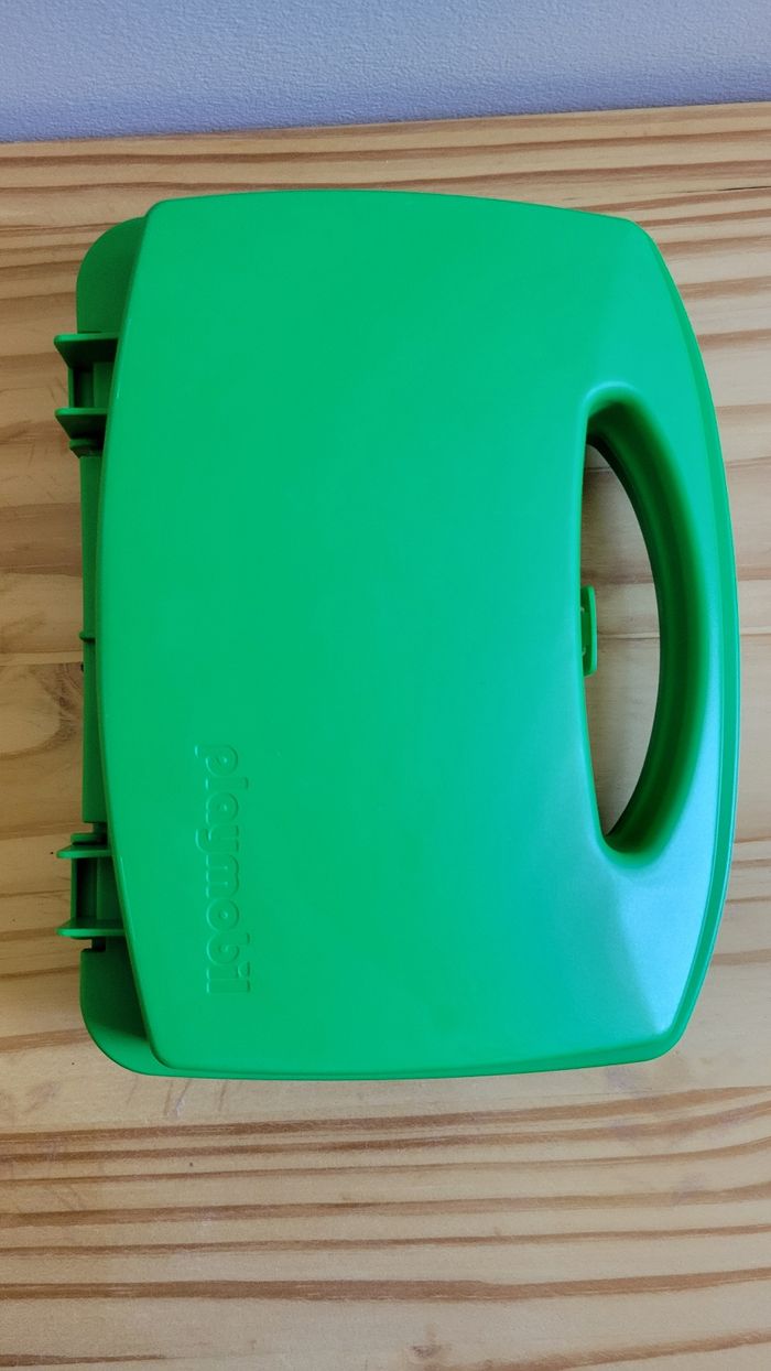 Boîte valisette de rangement Playmobil verte - photo numéro 3
