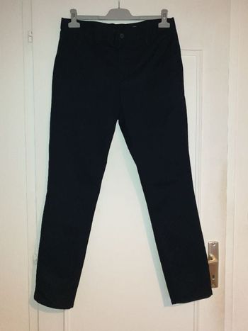 Pantalon Chino Homme Bleu Foncé H&M Taille S