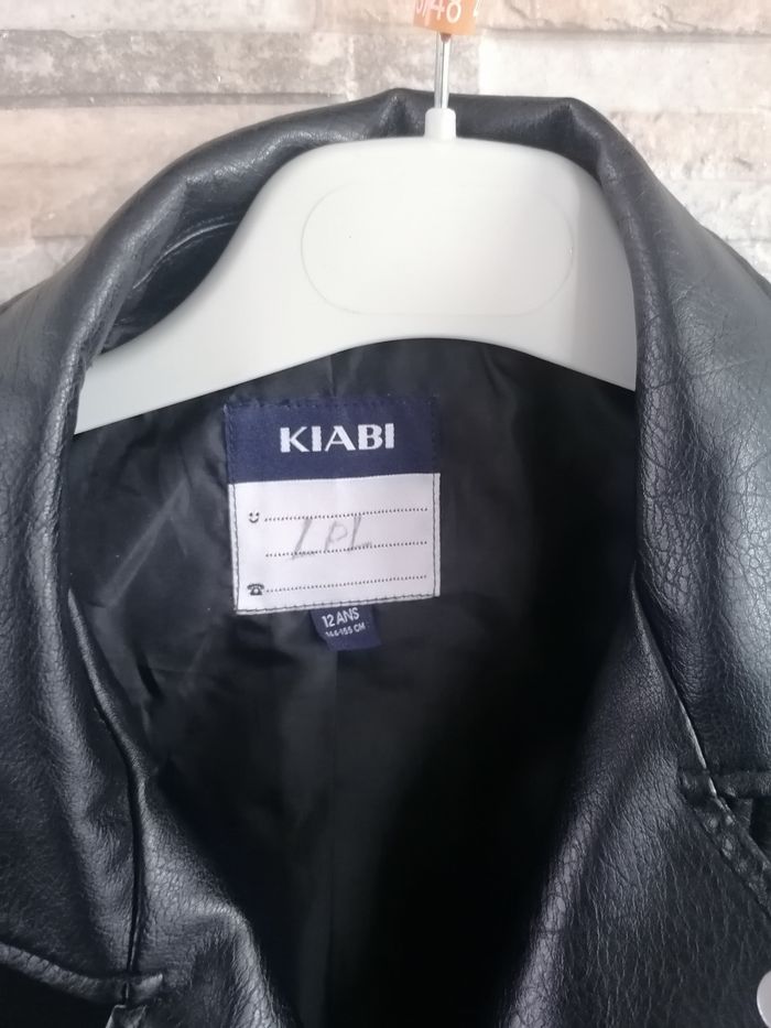 Veste simili cuir fille 12ans Kiabi - photo numéro 2