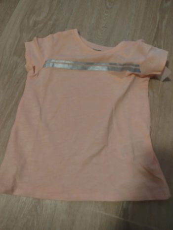 T-shirt de sport Basics fille rayures irisées
rose pâle  Vertbaudet