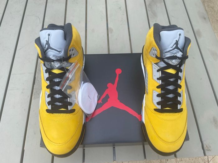 Air jordan 5 Retro Tokyo jaunes - Neuves en taille - photo numéro 3