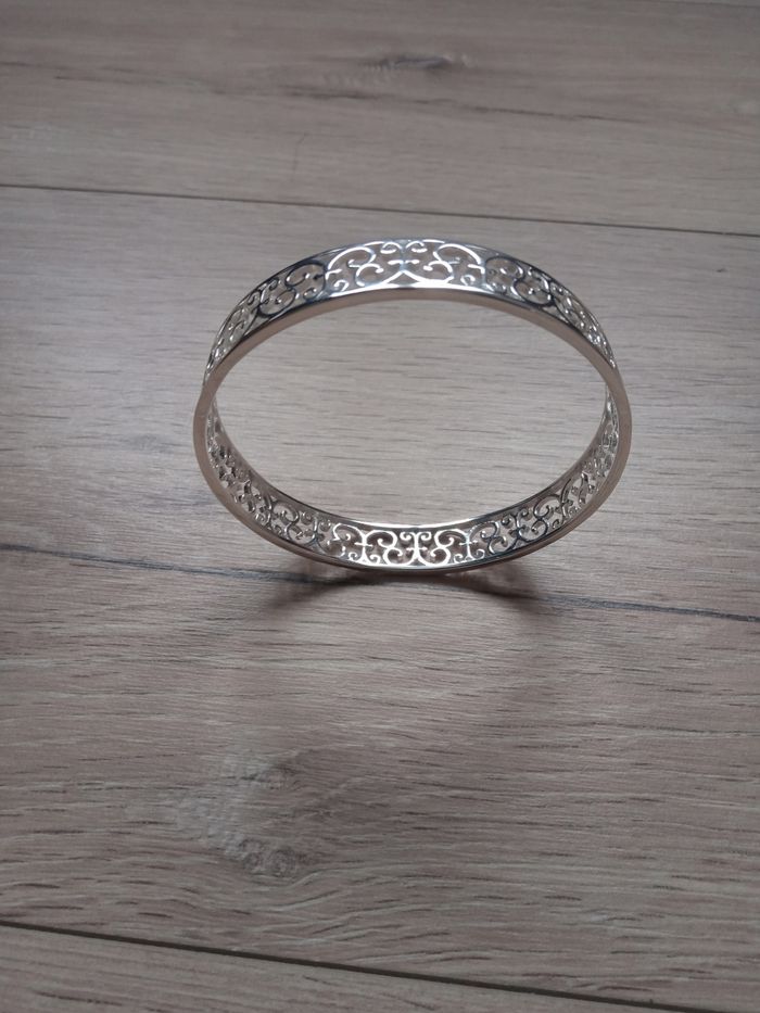 Bracelet en argent 925 plaqué Rhodium - photo numéro 2