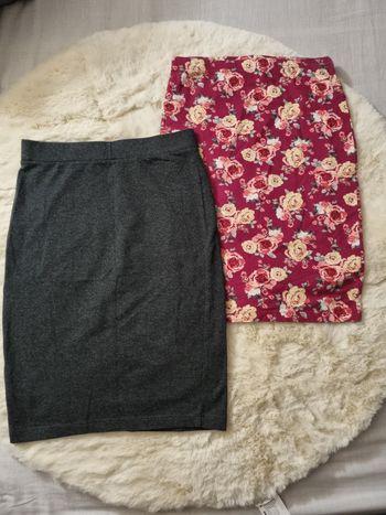 Jupe crayon mi longue moulante