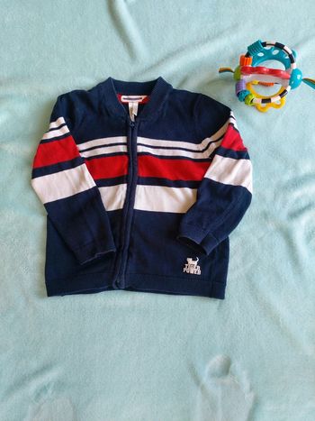 Gilet zippé taille 36 mois