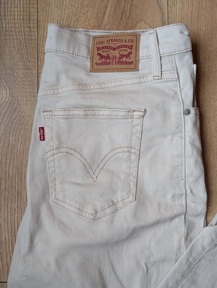 Jean levis high waisted mom crème w29l27 - photo numéro 2