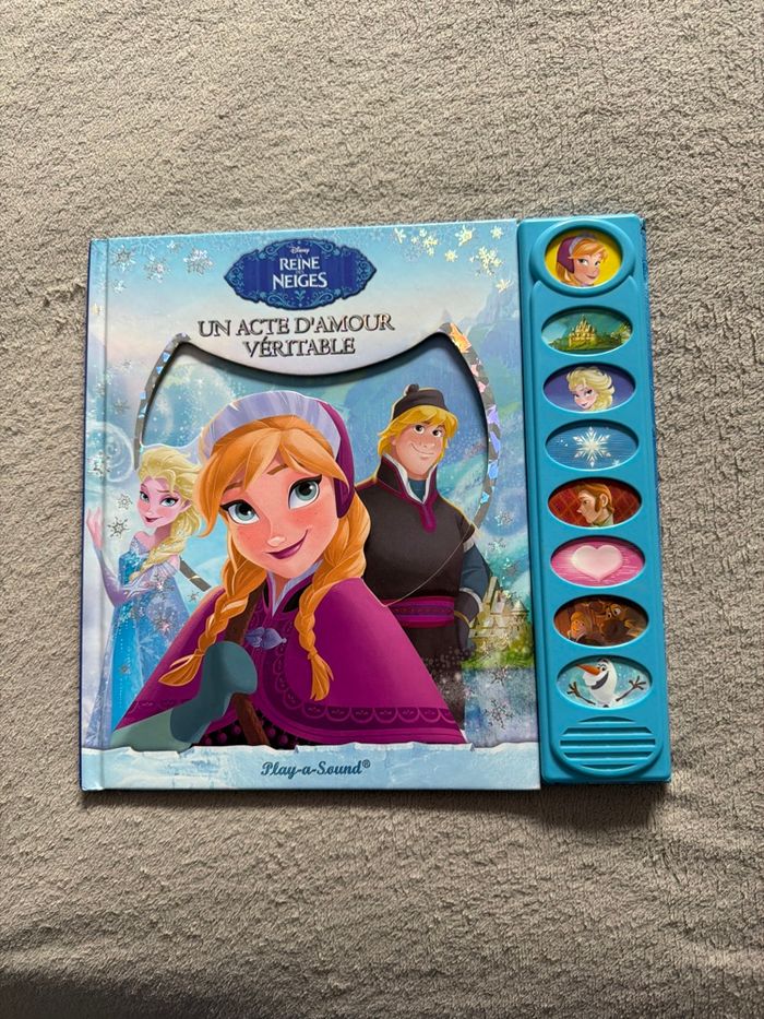 Livre reine des neiges interactif