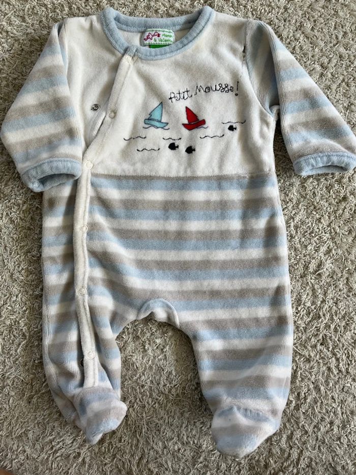 Lot de 4 pyjamas une pièce taille naissance - photo numéro 11