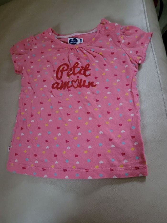 T-shirt 18 mois mots d enfants