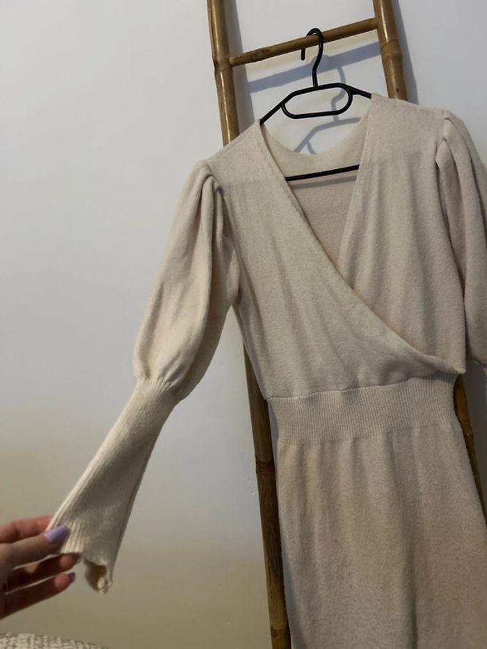 Robe pull beige crème - photo numéro 2