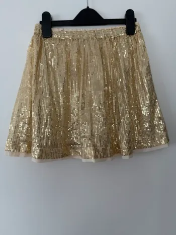 Mini jupe doré à sequin 12/14 ans