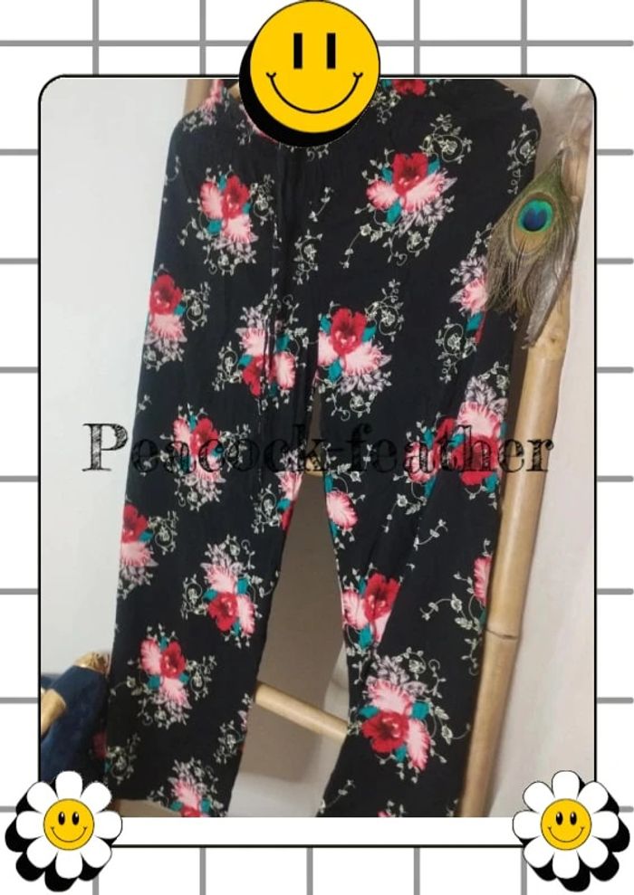 Pantalon fluide fleuri 40/42 - photo numéro 4