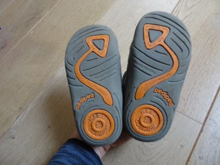 chaussures pediped grip'n go gustan gris orange - photo numéro 2