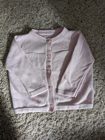 Gilet rose pâle