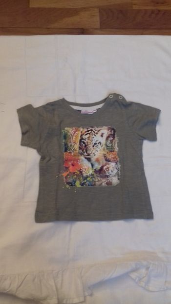 1 tee-shirt manche courte fille 18 mois 