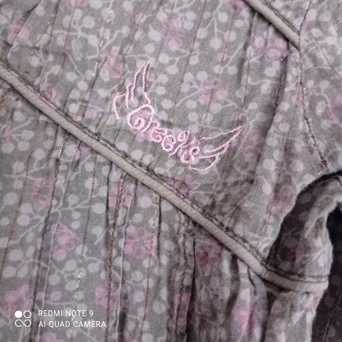 Tunique marron clair à fleurs 4ans - photo numéro 3