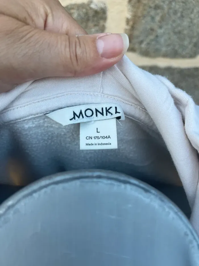 Sweat crème imprimée rose - Monki - photo numéro 5