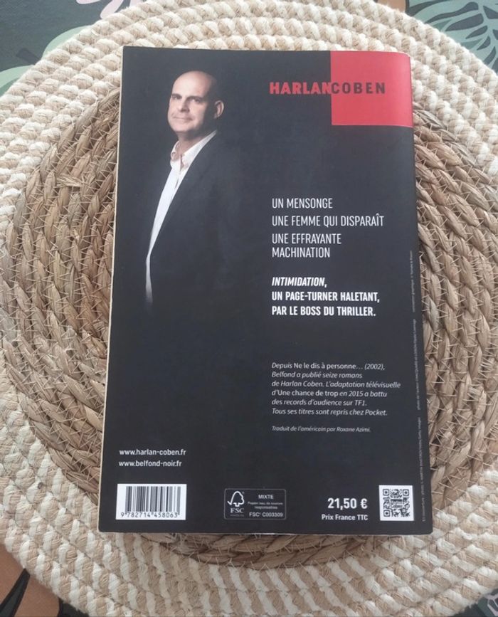 Livre Intimidation Harlan Coben - photo numéro 2