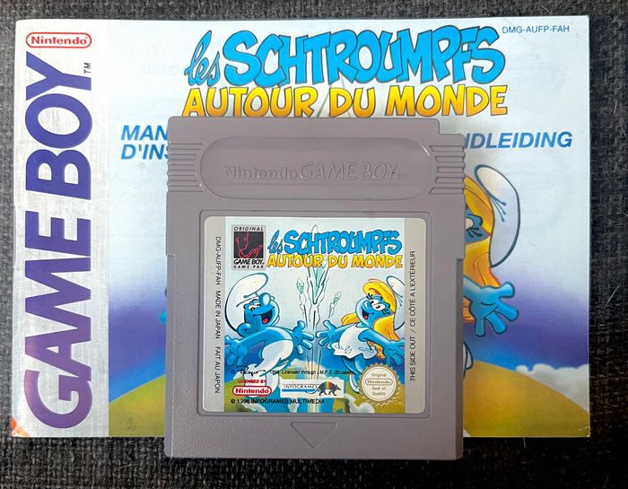 Les schtroumpfs autour du monde sur Game Boy
