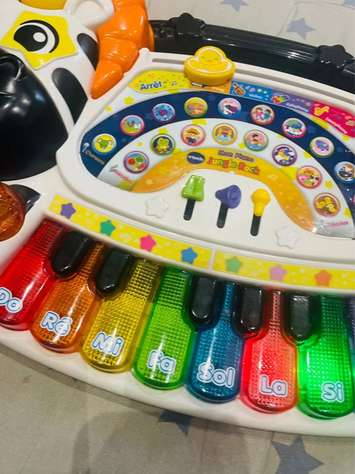 Jungle Rock - Piano Zèbre touches lumineuses Vtech - photo numéro 5