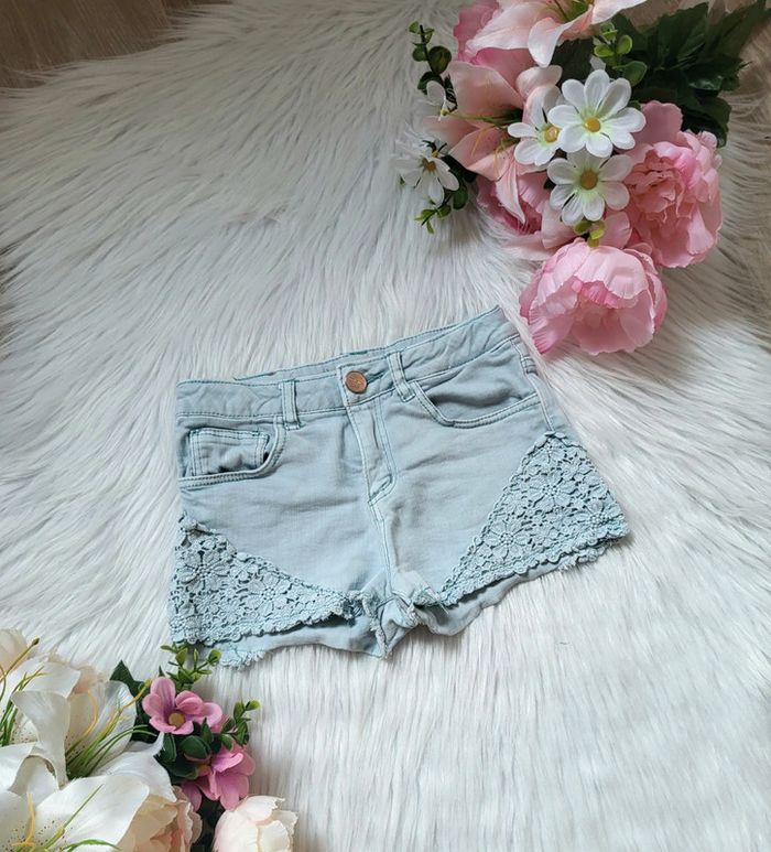 Short jeans dentelle zara 6ans