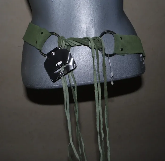 ceinture kaki daim neuve 70cm femme taille unique - photo numéro 6