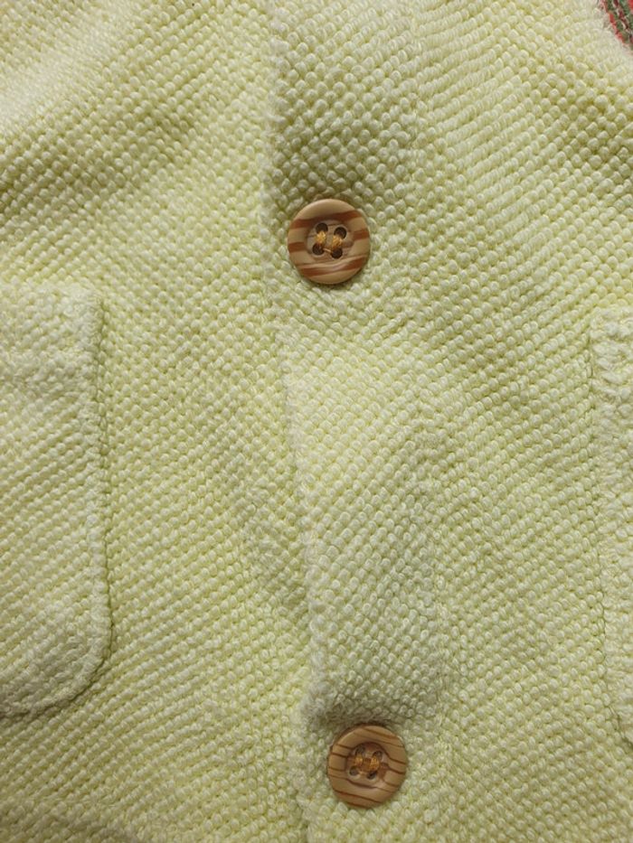 Gilet à boutons avec capuche vert anis La compagnie des petits 12 mois - photo numéro 7