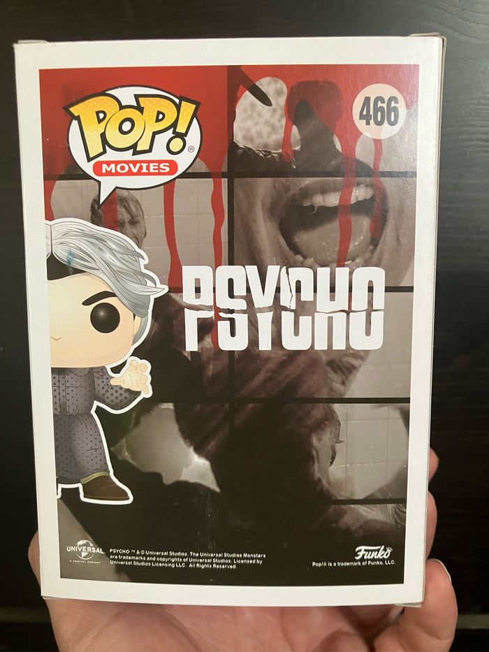 Funko Pop Psycho - Norman Bats - Authentic- Parfat Etat - photo numéro 4